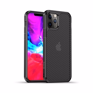 Crong Hybrid Carbon ümbris seadmele iPhone 12 Pro Max, must