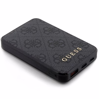 Guess Powerbank 15W GUPB5LP4GEGK 5000mAh must/must 4G nahast metallist logo