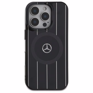 Mercedes MB Double Layer Crossed Lines MagSafe iPhone 16 Pro Ümbris - must