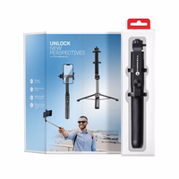 FORCELL F-GRIP S70M selfie stick with Juhtmevaba remote control tripod must