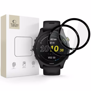 Tech-Protect Glass Flex+ 2-pack hybrid glass jaoks Garmin Forerunner 225 / 255 Music - must