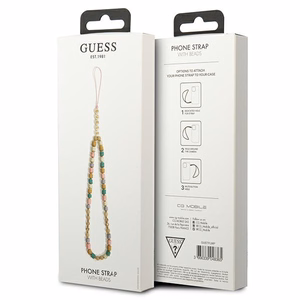 Guess ripats GUSTFLWP telefoni rihm roosa Heishi Beads