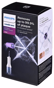 Philips Sonicare Power Flosser cordless oral irrigator HX3826/31 – 1 nozzle, 250 ml, white