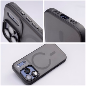 Case for iPhone 16 Flexline Mag Cover compatible with MagSafe black