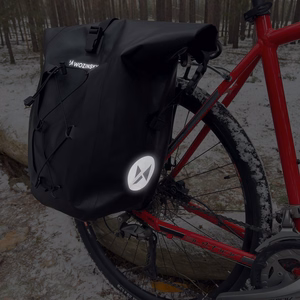 Veekindel jalgratta pakiraamikott Wozinsky WBB24BK, 25 l, must