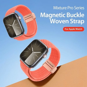DUX DUCIS strap MIXTURE PRO stretchable braided jaoks Apple Watch 38 / 40 / 41 mm guava