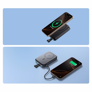 Joyroom JR-PBM11 Powerbank 10000mAh 22.5W Qi2, MagSafe совместимый, с подставкой - черный