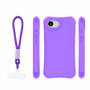 Safepop ümbris rihmaga iPhone 16e / 17e jaoks lilla