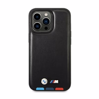 Ümbris BMW BMHMP14L22PTDK iPhone 14 Pro 6.1 "must / must Leather Stamp Tricolor Magsafe