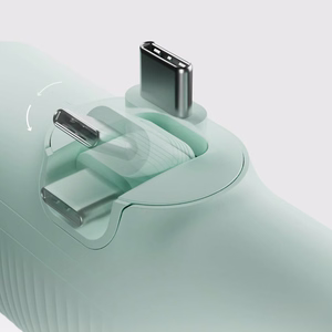 SBS EcoPower 5000 mAh 10W Powerbank with Built-in USB-C Port - Green