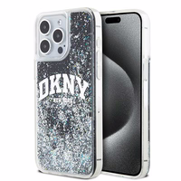DKNY Liquid Glitter Big Logo iPhone 13 Pro Max Ümbris - Must