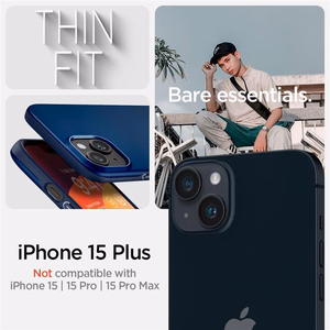 Spigen Thin Fit iPhone 15 Plus Ümbris - sinine