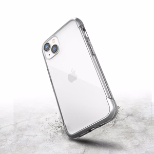 Raptic X-Doria Air ümbris iPhone 14 soomustatud kate hõbedane