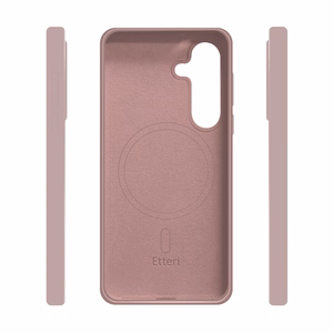 Etteri Silikoon Mag ümbris for Samsung Galaxy S25 heleroosa