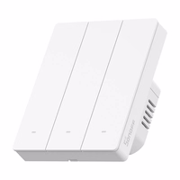 SONOFF M5-3C-80W WiFi Matter nutikas seina lüliti (3-channel, jaoks raam)