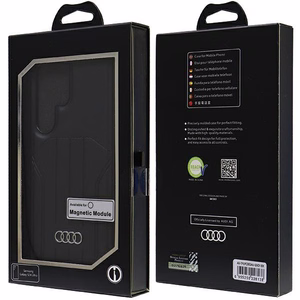 Audi Synthetic Leather MagSafe S24 Ultra S928 чёрный/чёрный жёсткий чехол AU-TPUPCMS24U-Q5/D1-BK
