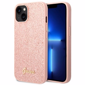 Guess GUHCP14MHGGSHP чехол для iPhone 14 Plus 6,7" розовый/розовый Glitter Script