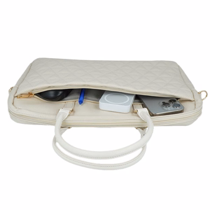 Wonder Briefcase Laptop 15-16 inches pico quilted beige