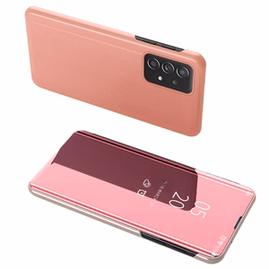 Clear View ümbris flip cover Samsung Galaxy A73 roosa
