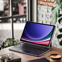 Dux Ducis Keyboard (MK Series) Ümbris with Bluetooth Keyboard jaoks Samsung Galaxy Tab S9+ / S8+ / S7+ - must