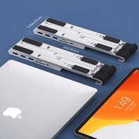 Choetech alus multifunctional station jaoks laptop PD / USB-C HDMI (4K / 30Hz) / 2xUSB-A / 1xUSB-C / 1xSD / 1xTF must (HUB-M43)