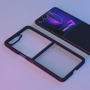 3mk Satin Armor Ümbris+ jaoks Samsung Galaxy Z Flip 7 - Läbipaistev Must