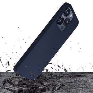 3mk Silicone Ümbris jaoks iPhone 16 Pro Max - Tumesinine