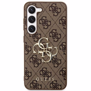 GUESS ümbris jaoks SAMSUNG S24 GUHCS24S4GMGBR (Leather 4G Metal Logo) brown