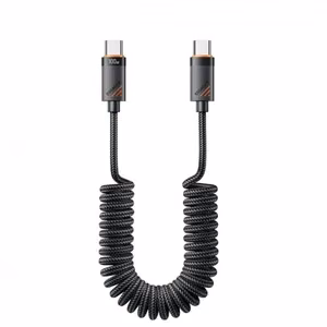 USB Kaabel Essager Chuan must 60W Type-C / Type-C 120cm