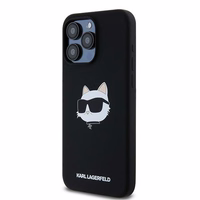 Karl Lagerfeld Silicone Choupette Head MagSafe ümbris jaoks iPhone 15 Pro Max - must