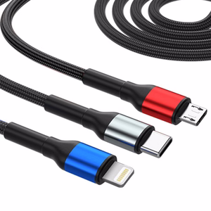 3mk Hyper Cable N-SERIES 6 in 1 USB-C / USB-A USB-C / Lightning / Micro 1.2m QC 3.0 9V / 2A 18W - must