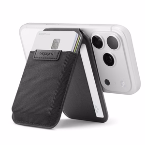 Spigen Slim Fold S314-4 MagSafe magnetiline telefoni kaarditasku – must