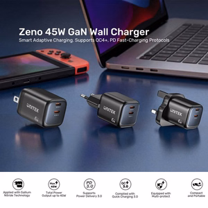 Unitek GaN võrgulaadija 45W 2x USB-C PD 3.0 QC