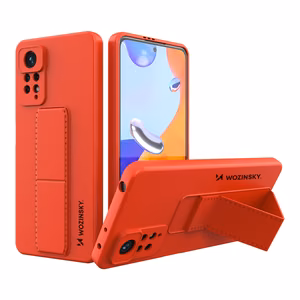 Wozinsky Kickstand Case silikoonist ümbris koos stendiga Xiaomi Redmi Note 11 Pro punane