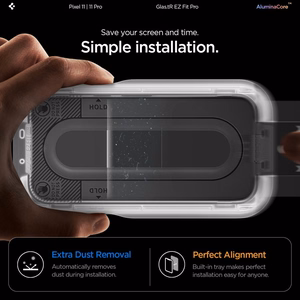 Spigen Glas.tR EZ Fit Pro AC 2-Pack karastatud kaitseklaaside komplekt Google Pixel 11 / 11 Pro telefonidele (2 tk)