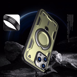 Hybrid Armor Trendy Ümbris with MagSafe jaoks iPhone 16 Pro Max - Roheline