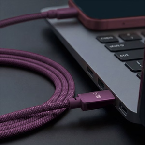 Forever Vibe kaabel USB-C - USB-C 1,0 m 60W tume kirsipunane