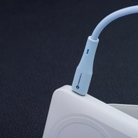 Kaabel USB C to USB C Forcell F-Energy QC4.0 PD 5A 100W Silikoon 1 m C347 sinine