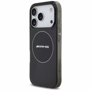 AMG двухслойный прозрачный дымчатый MagSafe чехол для iPhone 17 Pro - черный