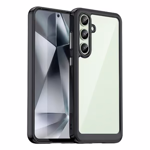 Outer Space Ümbris with Gel Frame jaoks Samsung Galaxy S24 FE - must