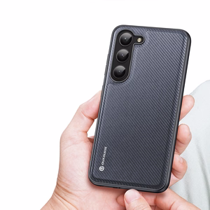 Dux Ducis Fino чехол Samsung Galaxy S23+ с силиконовой рамкой серый