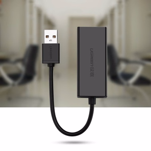 Ugreen väline võrgukaart RJ45 - USB 2.0 100 Mbps Ethernet must (CR110 20254)