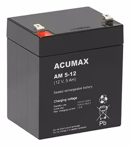 Acumax EMU aku 12V 5Ah VRLA AM5-12T2