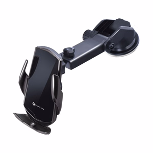Juhtmevaba car phone hoidja automatic Forcell F-Grip HS1 Qi 15W windshield / air vent must