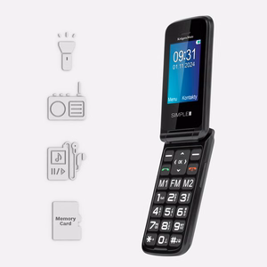 Krüger&Matz Simple 931 4G mobiiltelefon eakatele