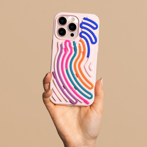 DIY Snake case for iPhone 16 6,1" pink