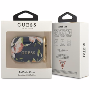 Guess GUACAPTPUBKFL03 AirPods Pro чехол синий/синий N.3 Flower Collection