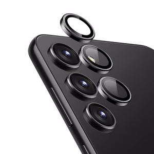 Crong Lens Ring tempered-glass camera-lens protector for Samsung Galaxy S24, black