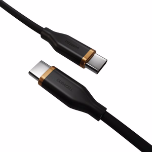 Duracell USB-C-kaabel (DRU8020A) – 2 m, USB-C ↔ USB-C
