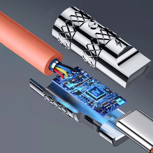 Dudao L24AL USB-A - Lightning угловой кабель с поворотом 180° 30W 1m - оранжевый
